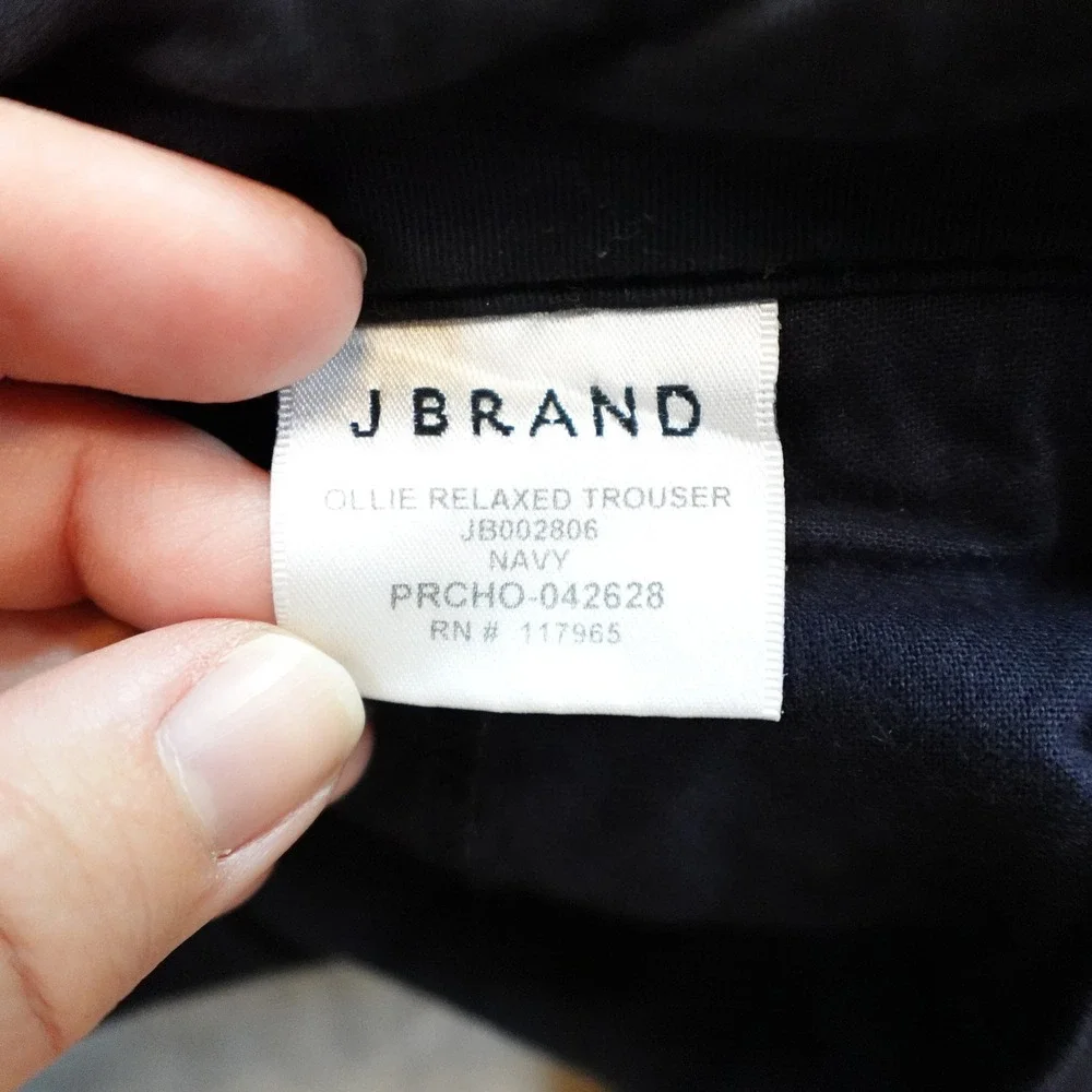J Brand Pants Womens 25 Navy‎ Blue Ollie Relaxed Trouser Chino
